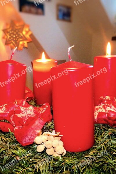 Advent Advent Wreath Atmosphere Christmas Time Lights