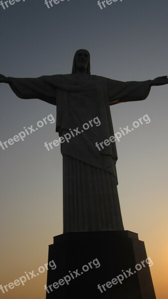 Jesus Christ Redeemer Rio De Janeiro Statue