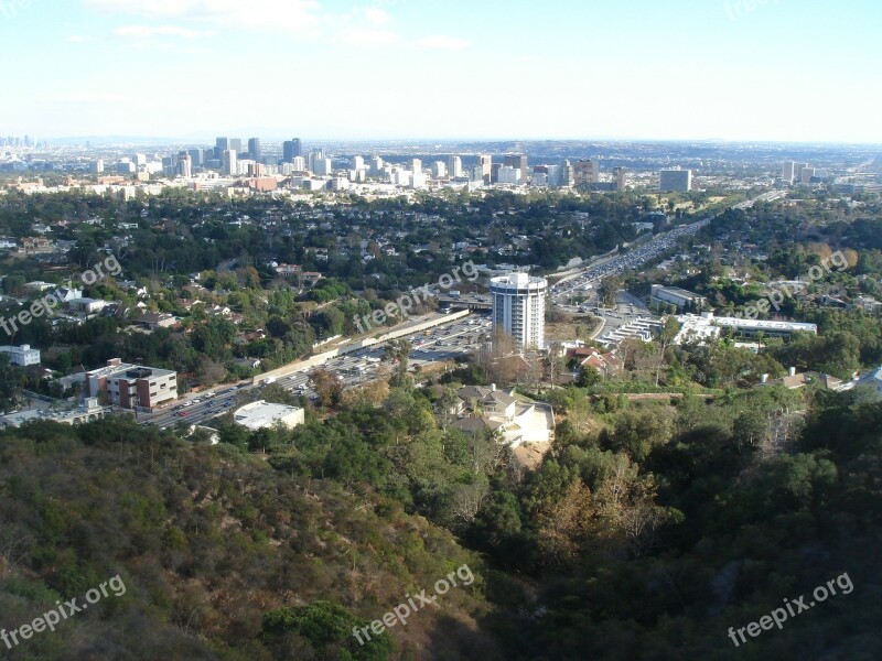 Los Angeles Century City Getty Center Cityscape City