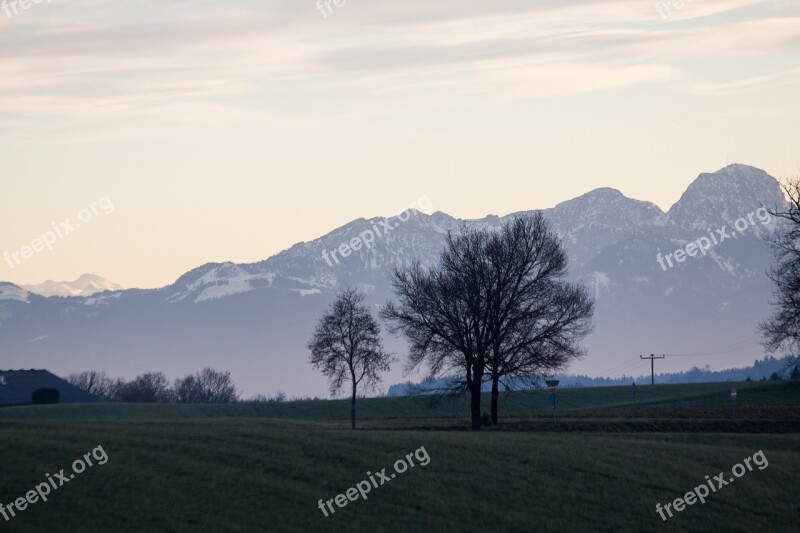 Hair Dryer Landscape Mountains Alpine Upper Bavaria