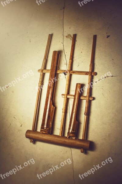 Musical Instrument Still Life Angklung Musical Tone