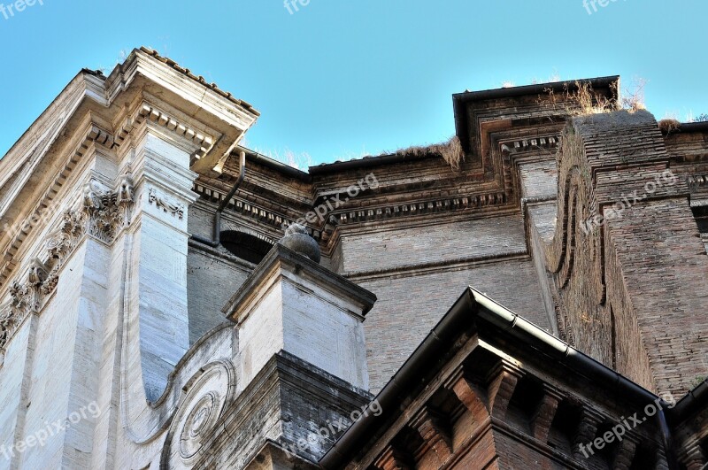 Rome Construction Palazzo Old Palace Forms