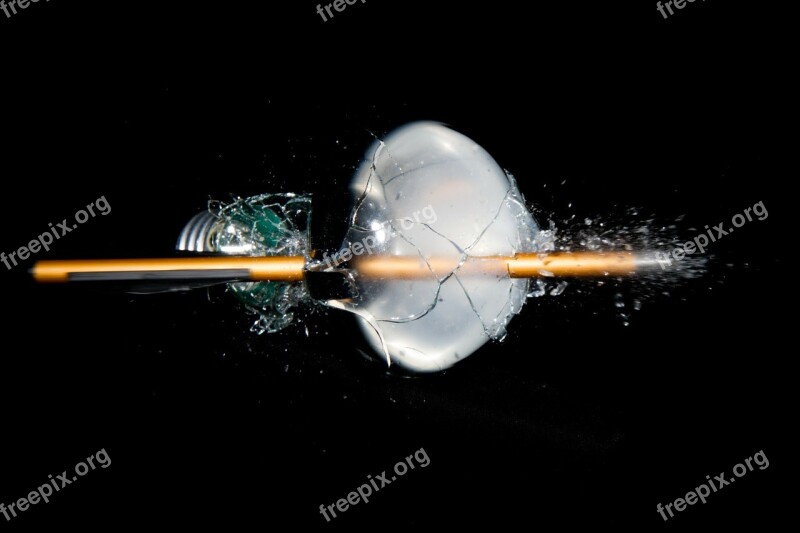 Light Bulb Light Fragile Pear Explosion