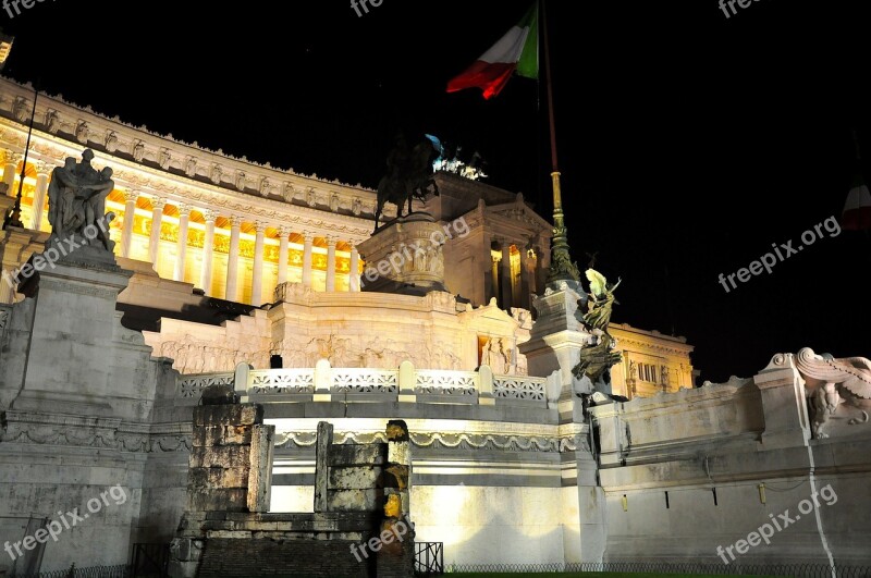 Rome Altar Altare Della Patria Italy Ancient Rome