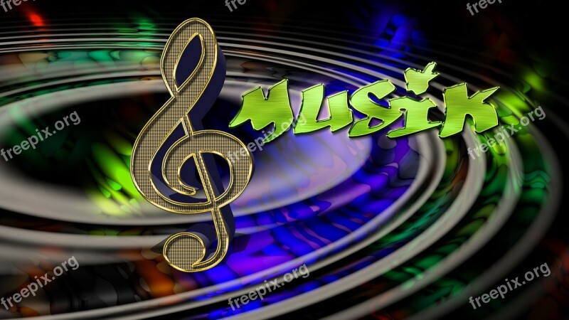 Music Clef Sound Sound Waves Party