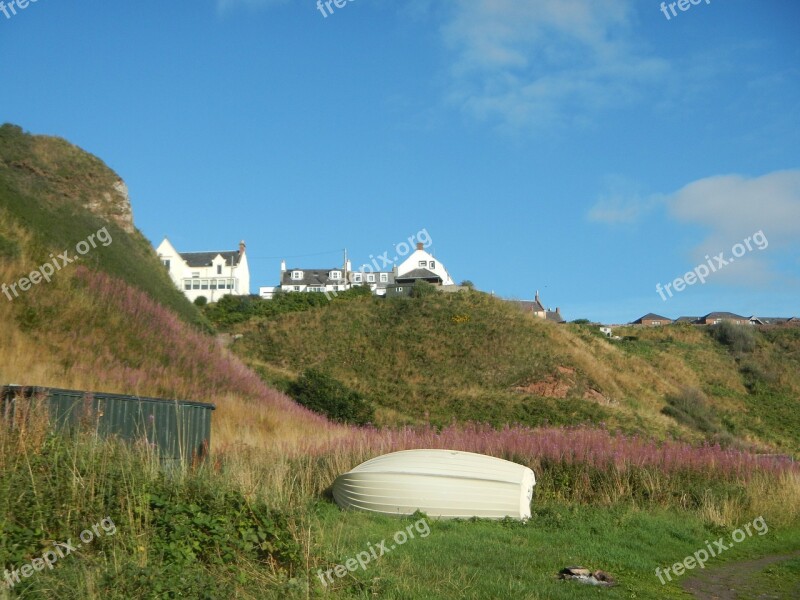 Scotland Landscape Coast Meadow Hill