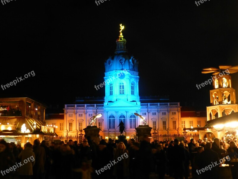 Castle Christmas Berlin Charlottenburg Palace Free Photos