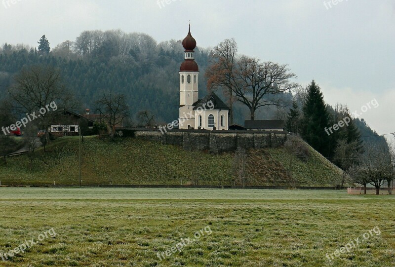 Landscape Upper Bayer Church Chapel Religion