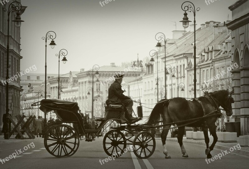 Cab Warsaw Old Town Free Photos