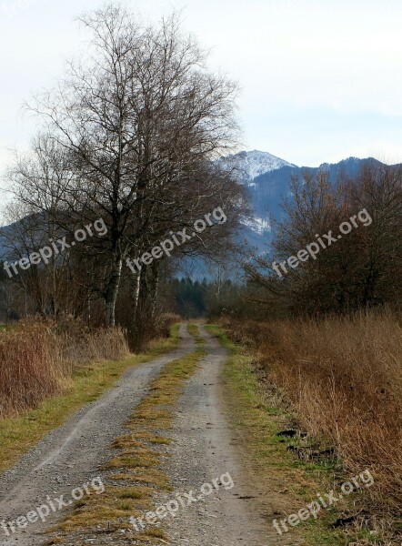 Away Lane Scenic Landscape Agriculture Road