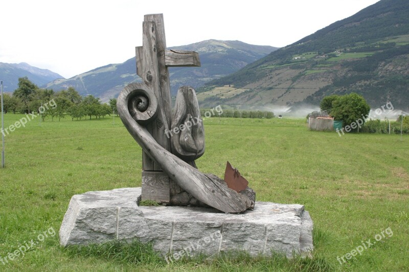 Wood Carving Wood Work South Tyrol Mountains Art