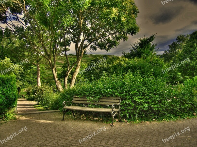 Cemetery Bank Rest Park Mood