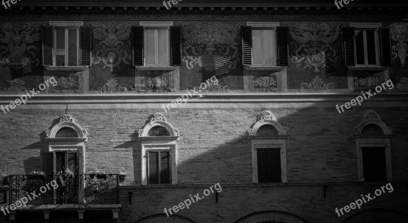 Historic Center Italy Balcony City View Houses