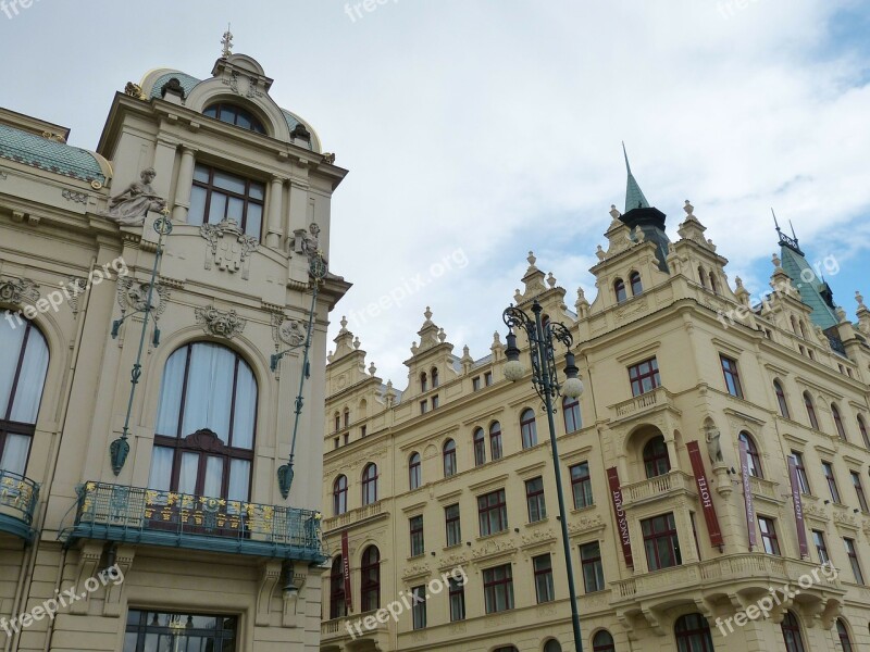 Prague Czech Republic Historic Center Historically Facade