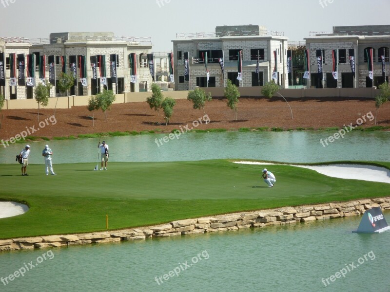 Golf Dubai Flag Grass Course