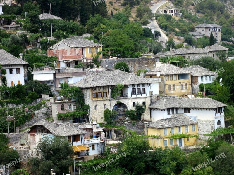 Typical Albanian Houses Architecture Albania Free Photos