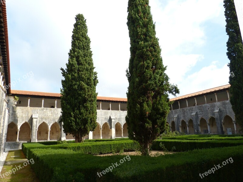 Cloister Garden Church Batalha Unesco