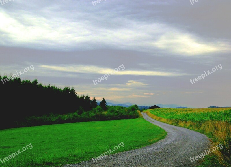 Landscape Plateau Away Fields Nature