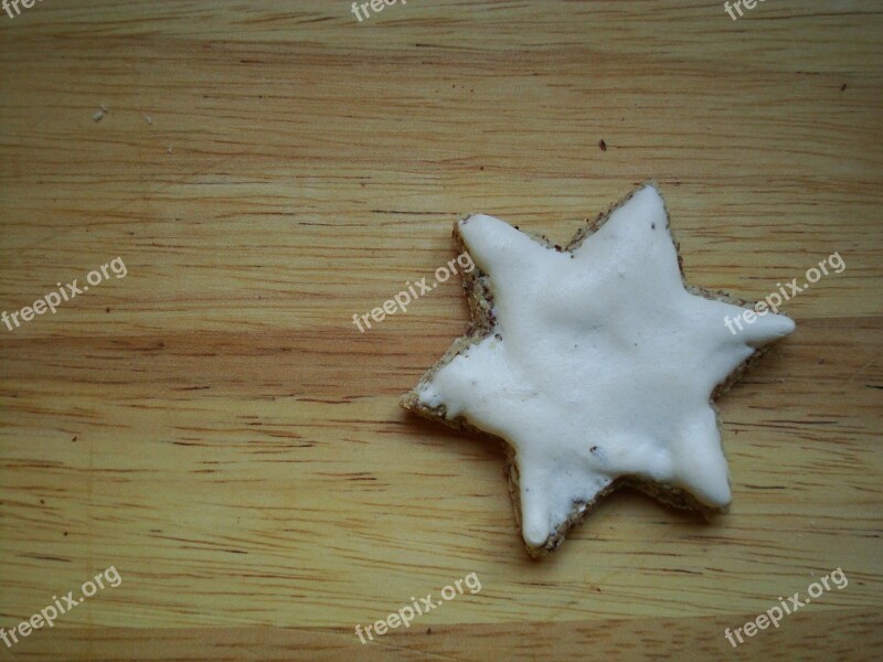 Zimtstern Star Christmas Cookie Bake