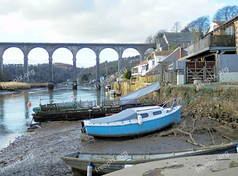 Aquaduct River Boats Rowing Boat Bridge