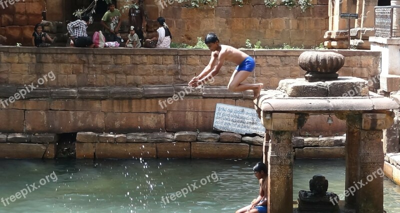 Jump Dive Water Swimming Fun