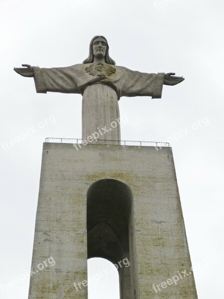 Lisbon Portugal Christ Statue Christian