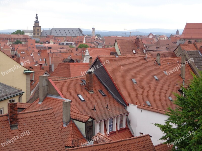 Bamberg Historic Center Roofs Free Photos