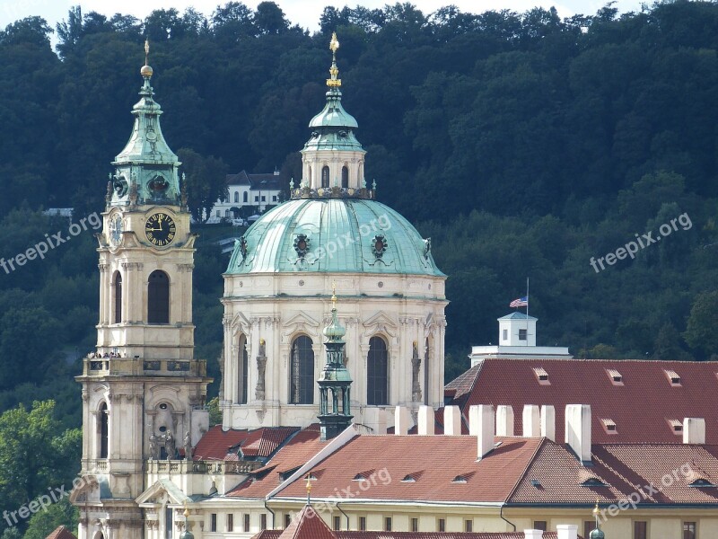 Church Dome Prague Historic Center Tower