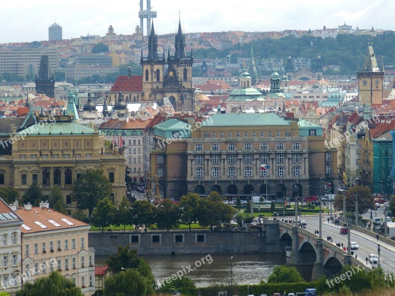 Charles Bridge Prague Historic Center Bridge Church