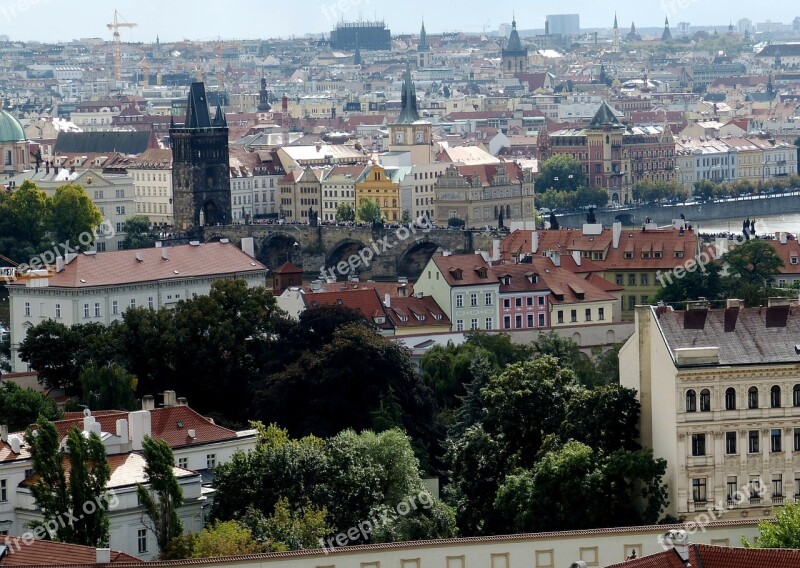 Prague Historic Center Bridge Charles Bridge Historically