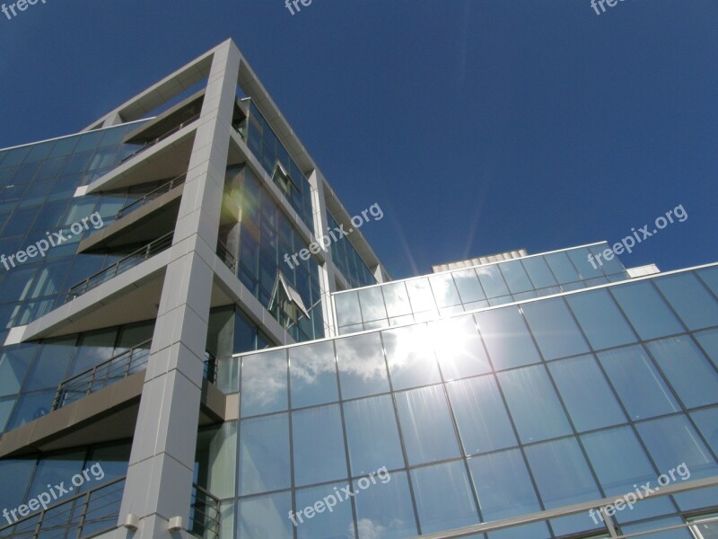 Building Window Reflection Architecture Modern Building