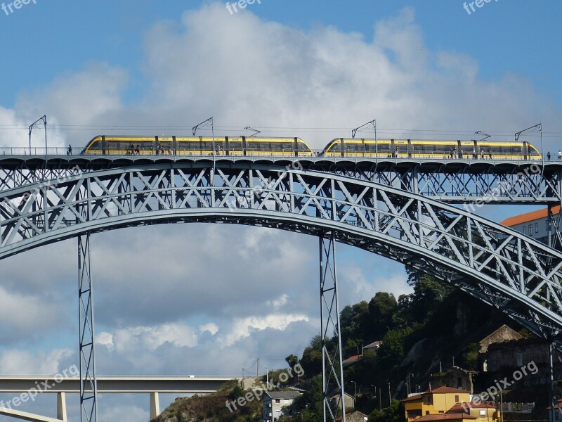 Bridge Metal Arch Train Railway