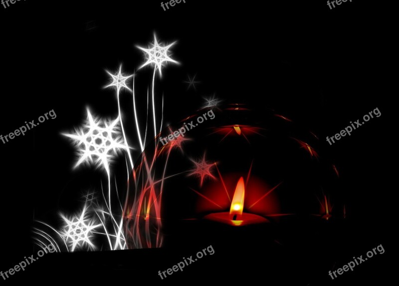 Tealight Candle Star Sparkle Christmas