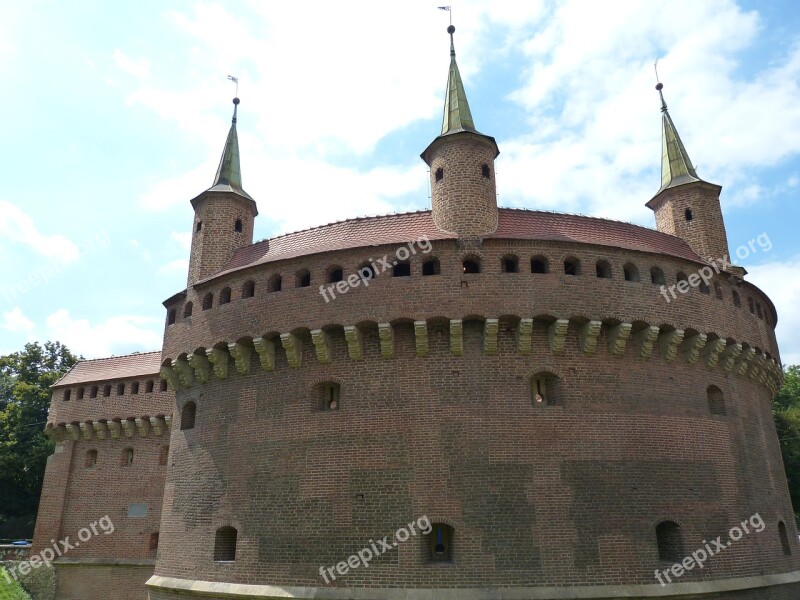 Kraków Poland City City Gate Historic Center