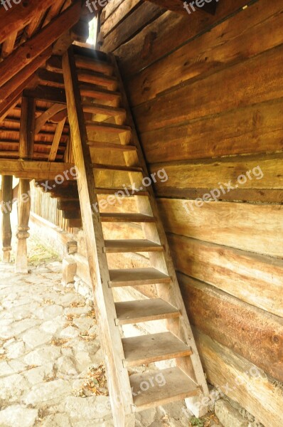 Stairs Wood Old Orthodox Church Free Photos