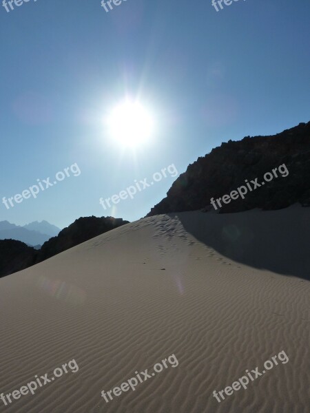 Desert Egypt Sun Sand Dune