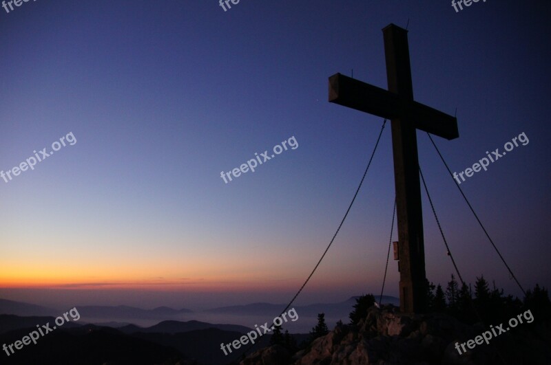 Hochlantsch Mountain Sea Of Fog Sunrise Mountains