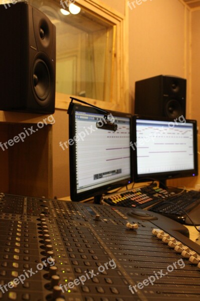 Studio Recording Studio Computer Free Photos