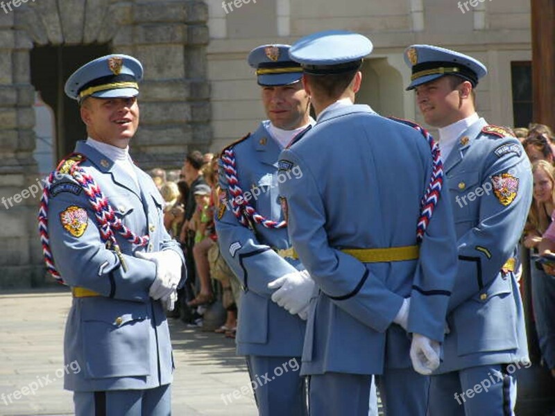 Patrol Guard Prague Castle Babysitting Free Photos