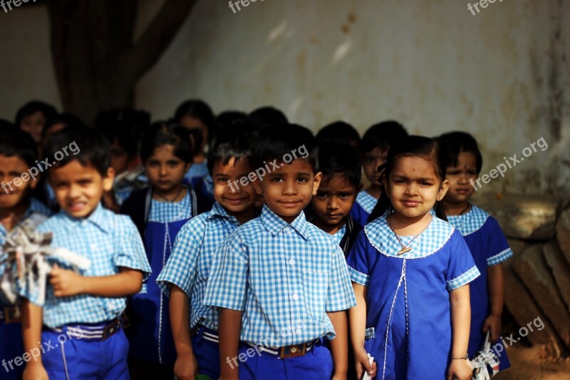 Children Karnataka India Innocent Cute