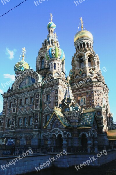 Church Russian Orthodox Historical Architecture Towers And Domes