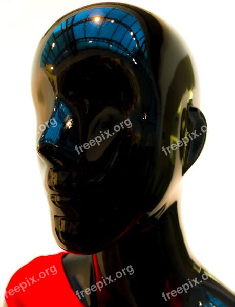 Mannequin Model Snowman Black Shine