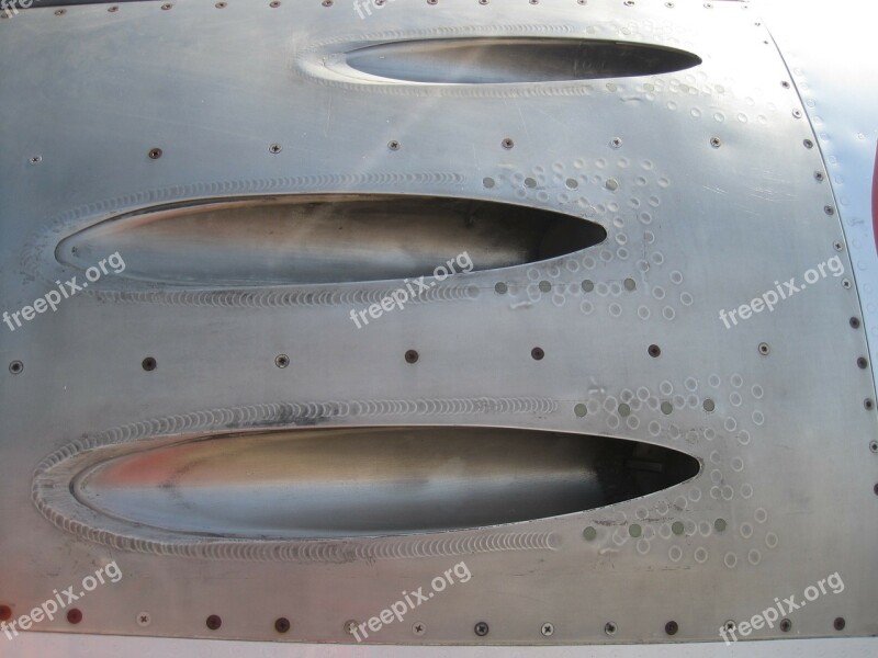 Aircraft Jet Fuselage Metal Silver