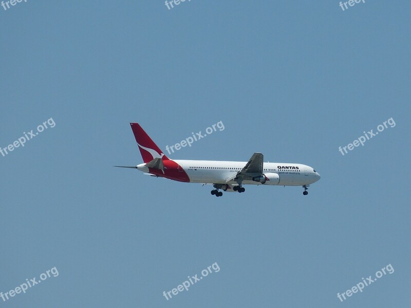 Aircraft Flying Aviation Jet Landing