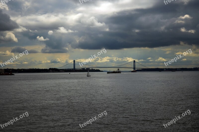 New York City Bridge River City Manhattan