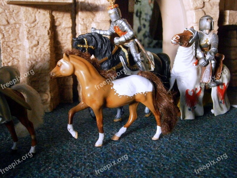 Toys Play Middle Ages Build Scene