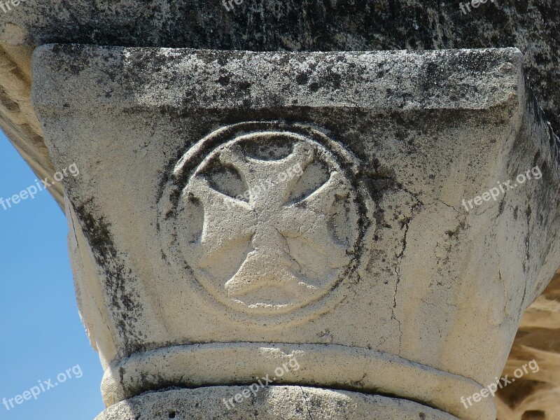 Ephesus Antique Antiquity Pillar Temple