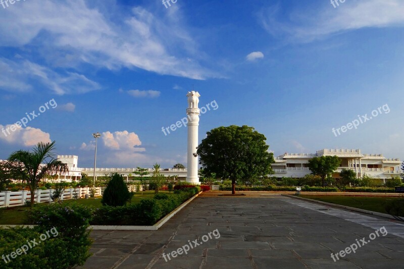 Ashoka Pillar Lion Capital National Emblem Buddha Vihar Gulbarga