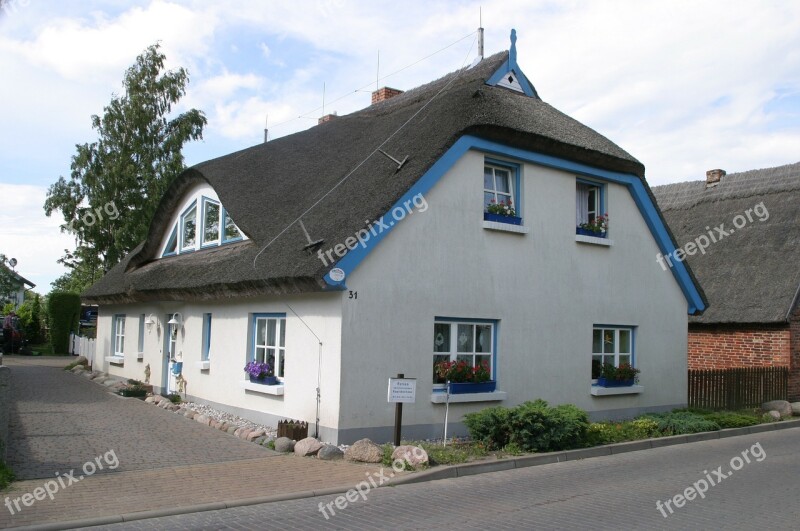 Rügen Island House Thatched Thatched Roof Rügen