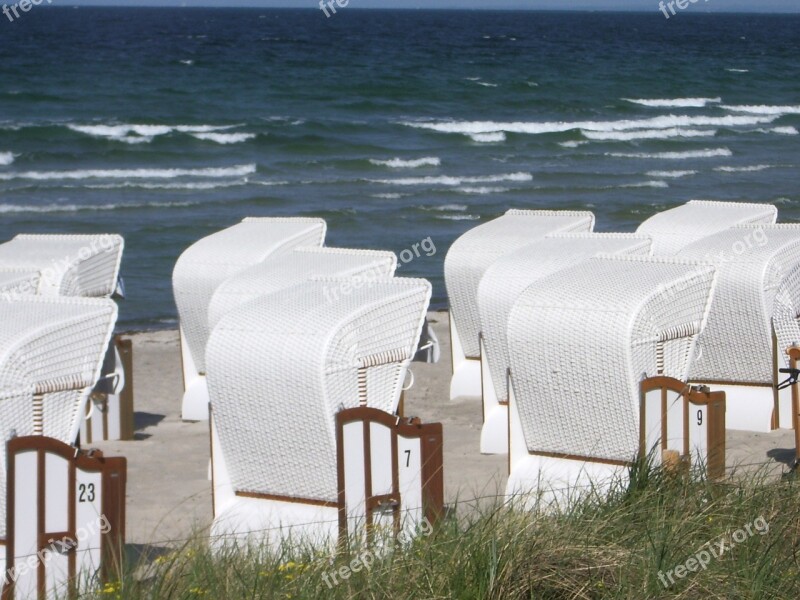 Beach Chair Sea Chair Rest North Sea